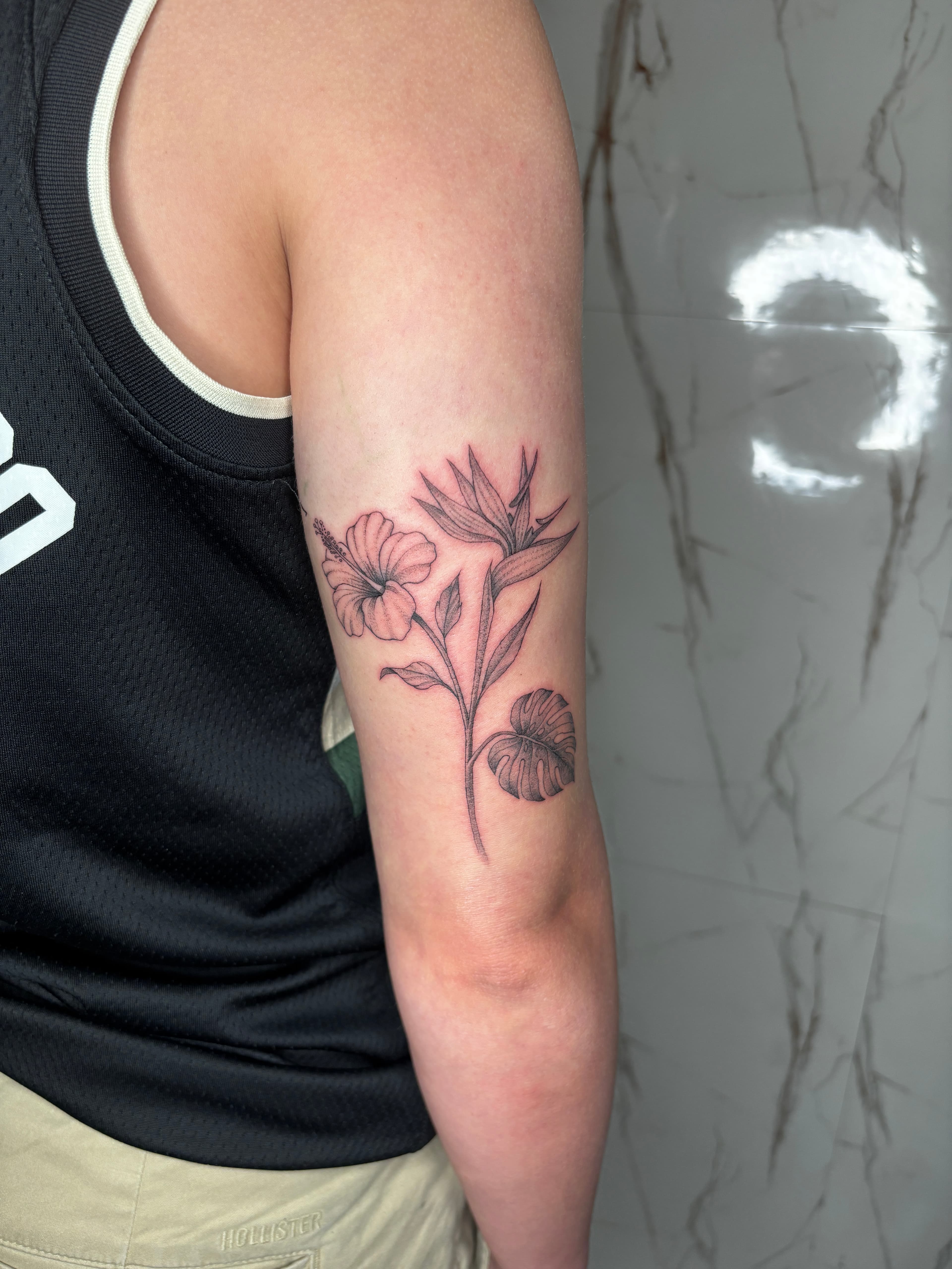 Tatouage réalisé par David — Fine line